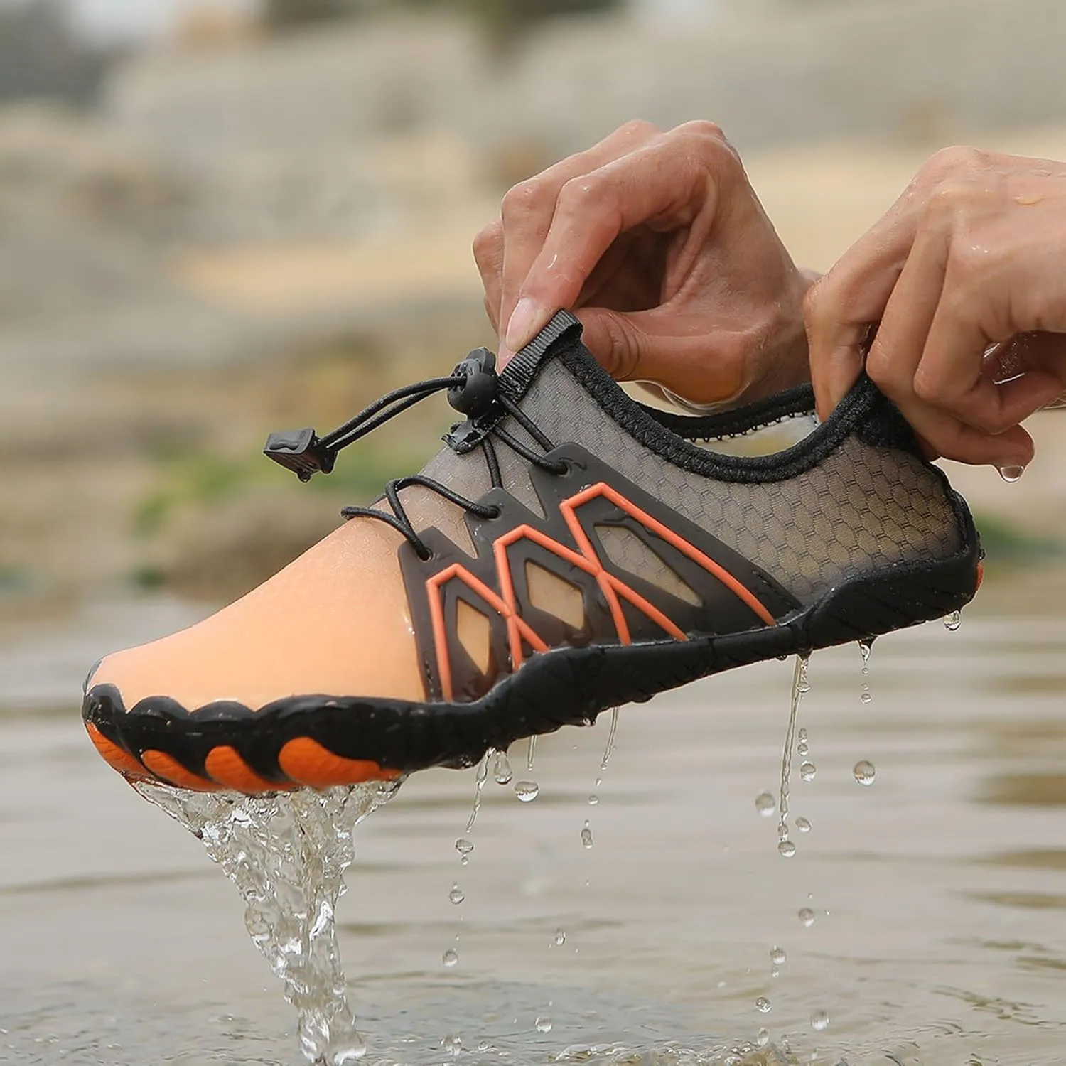 Athletic Hiking Water Shoes Womens Mens Lightweight Hike Barefoot Footwear Barefoot Water Hiking Shoe Wide Toe Box Sneakers Healthy & Non-Slip Barefoot Shoes Unisex Gym Workout Running Shoe