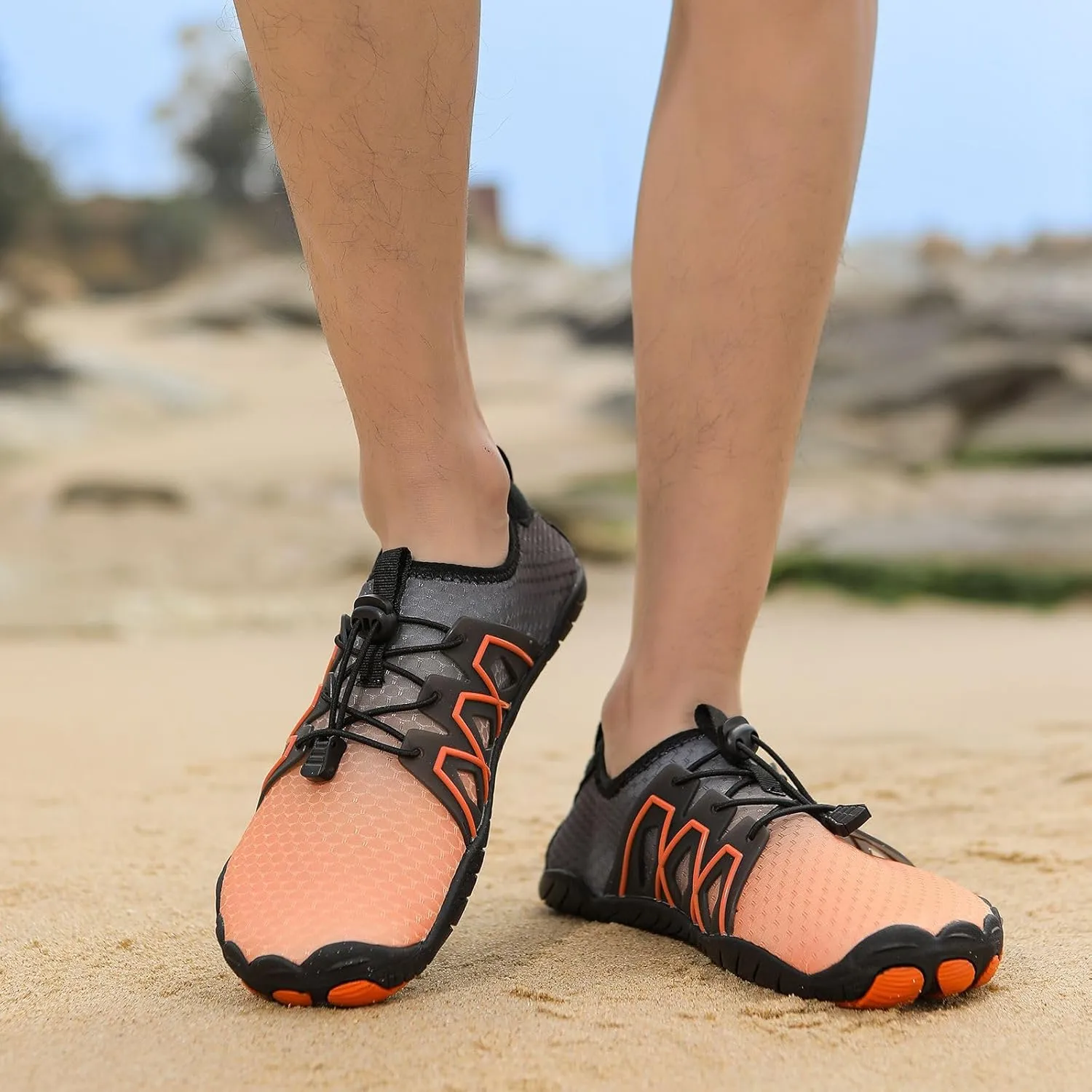 Athletic Hiking Water Shoes Womens Mens Lightweight Hike Barefoot Footwear Barefoot Water Hiking Shoe Wide Toe Box Sneakers Healthy & Non-Slip Barefoot Shoes Unisex Gym Workout Running Shoe