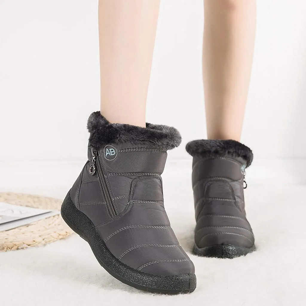 SBGMoSJ Winter Boots for Women Knee High Cowgirl Waterproof Womens Winter Boots Size 12 Winter Boots for Women Ankle Booties Sexy Winter Boots Womens Size 8.5 Botas Contra El Agua Para Mujeres