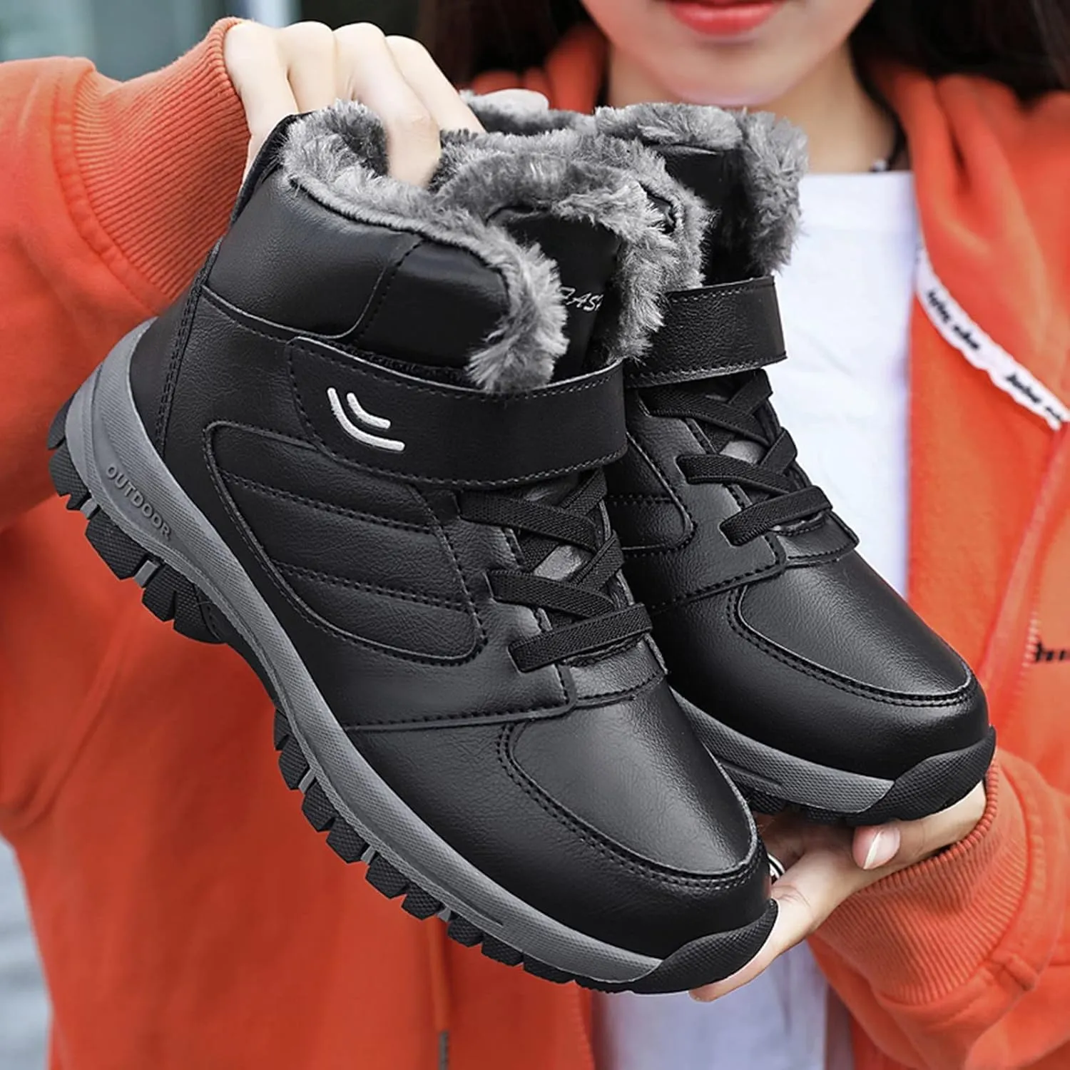 Snow Boot for Women Size 6 Womens Snow Boot 8.5 Wide Women's Snow Boots Ankle Womens Waterproof Insulated Boots Womens Low Hiking Boots Waterproof Lightweight