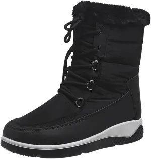 Snow Boots for Women Waterproof Non Slip Wide Winter Snow Boots for Women Size 12 Winter Boots for Women Snowboarding Ankle Winter Boots for Women Waterproof Botas Para El Frio De Mujer Elegantes