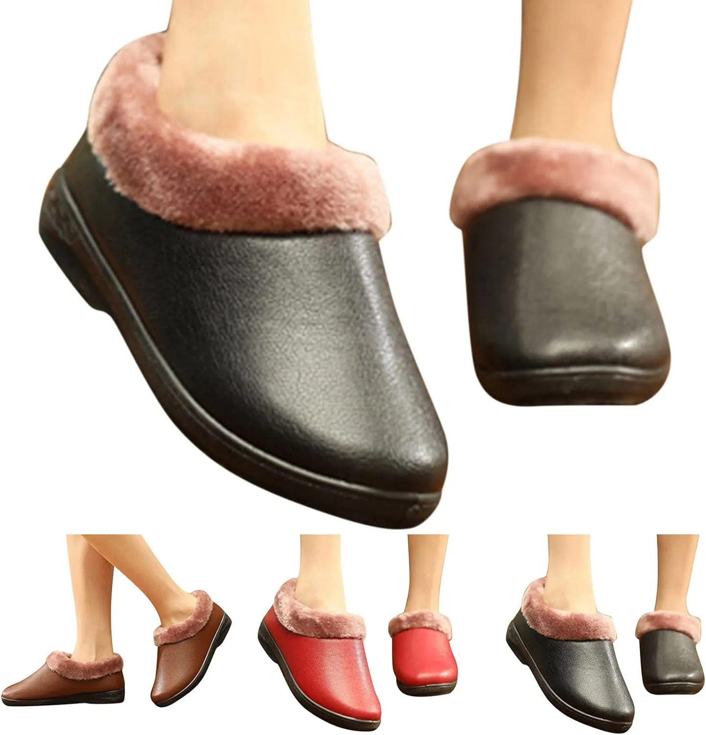 Winter Ankle Boots for Women Waterproof Snow Size 11 Womens Waterproof Snow Boots Women's Boots Winter Waterproof Winter Womens Boots Slip on Botas Para El Invierno De Mujeres