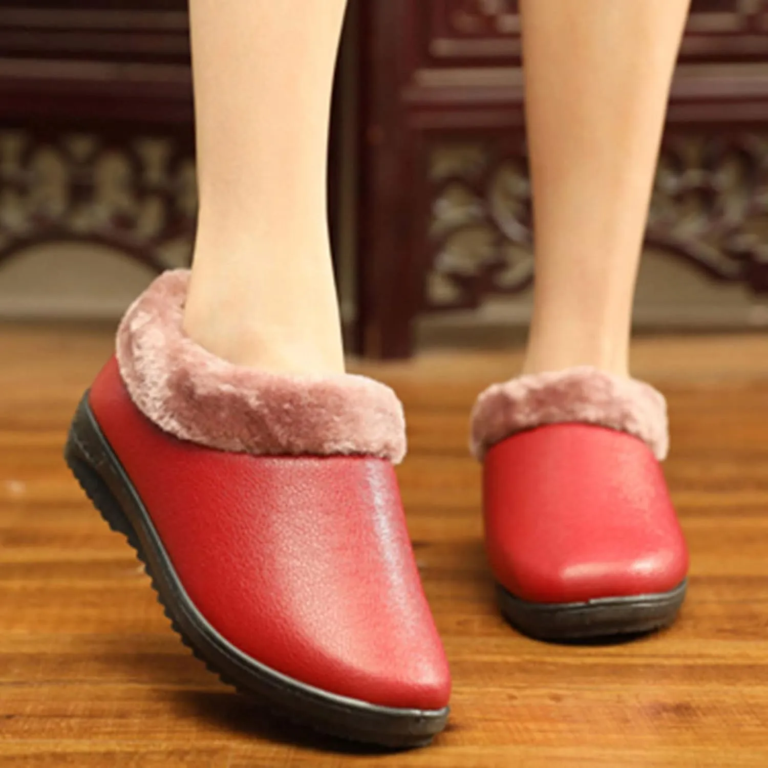 Winter Ankle Boots for Women Waterproof Snow Size 11 Womens Waterproof Snow Boots Women's Boots Winter Waterproof Winter Womens Boots Slip on Botas Para El Invierno De Mujeres