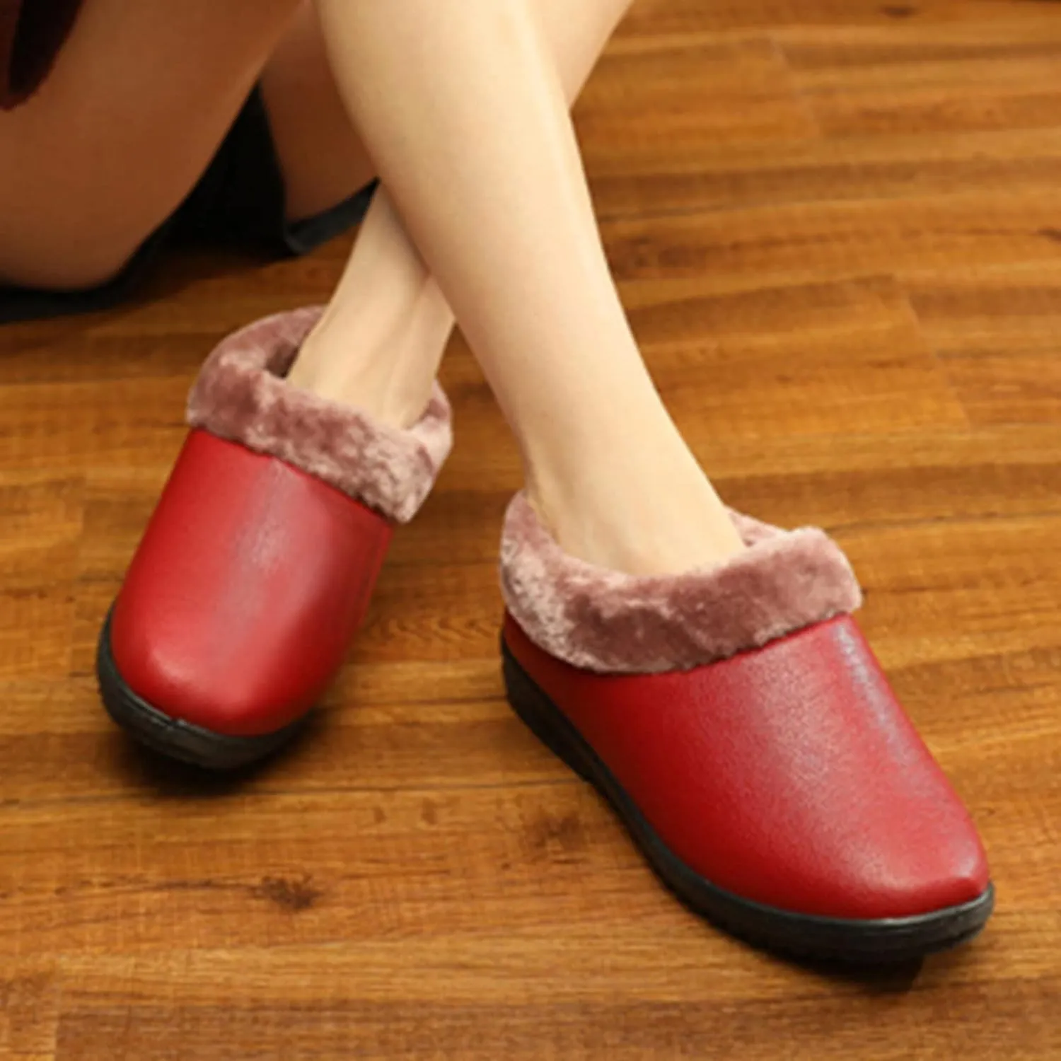 Winter Ankle Boots for Women Waterproof Snow Size 11 Womens Waterproof Snow Boots Women's Boots Winter Waterproof Winter Womens Boots Slip on Botas Para El Invierno De Mujeres