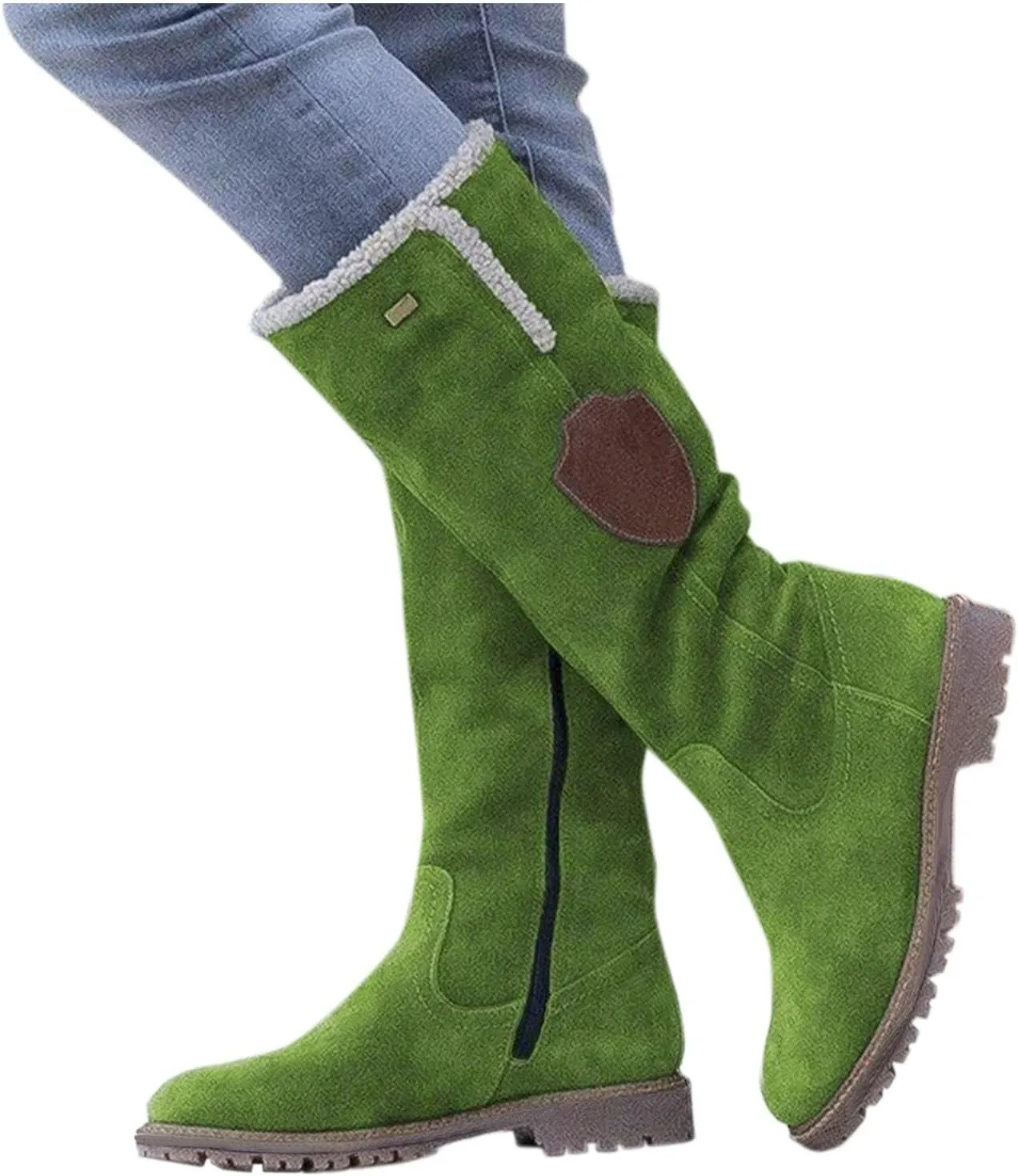 Winter Waterproof Boots for Woman Women's Winter Boots Waterproof Zipper Snow Boots Womens Wide High Heel Winter Boots for Women Boots for Women Winter Cute